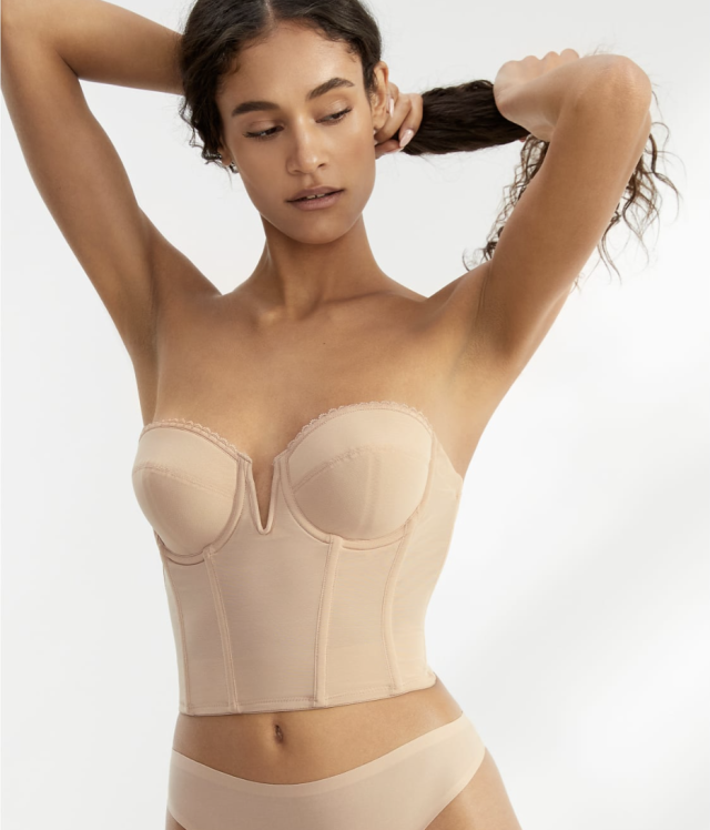 ThirdLove Classic Strapless Bra with High Support That Never Falls Down,  No-Slip Silicone Grip Inside Top and Bottom Edge, Bras for Women Taupe at   Women's Clothing store
