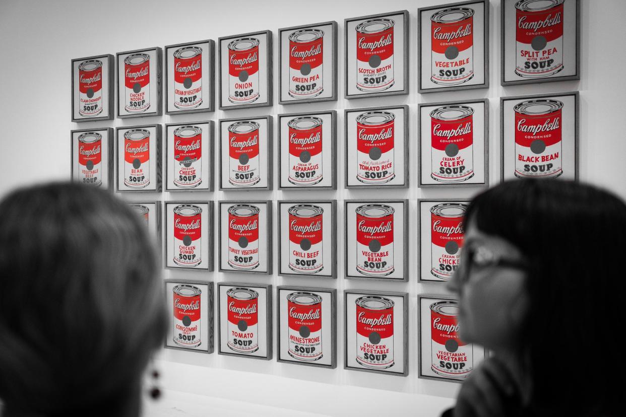 campbell's soup by Andy Warhol