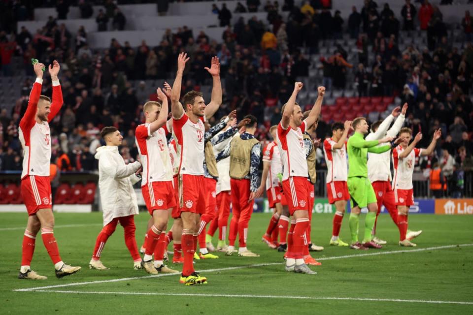 Bayern Munich beat Arsenal 3-2 on aggregate to progress  (Getty Images)