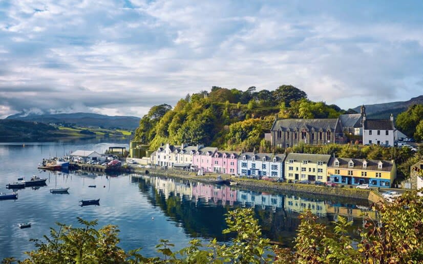 Some of the UK's most beautiful corners can be found on British Isles cruises in 2021, such as Portree on the Isle of Skye - EASYTURN