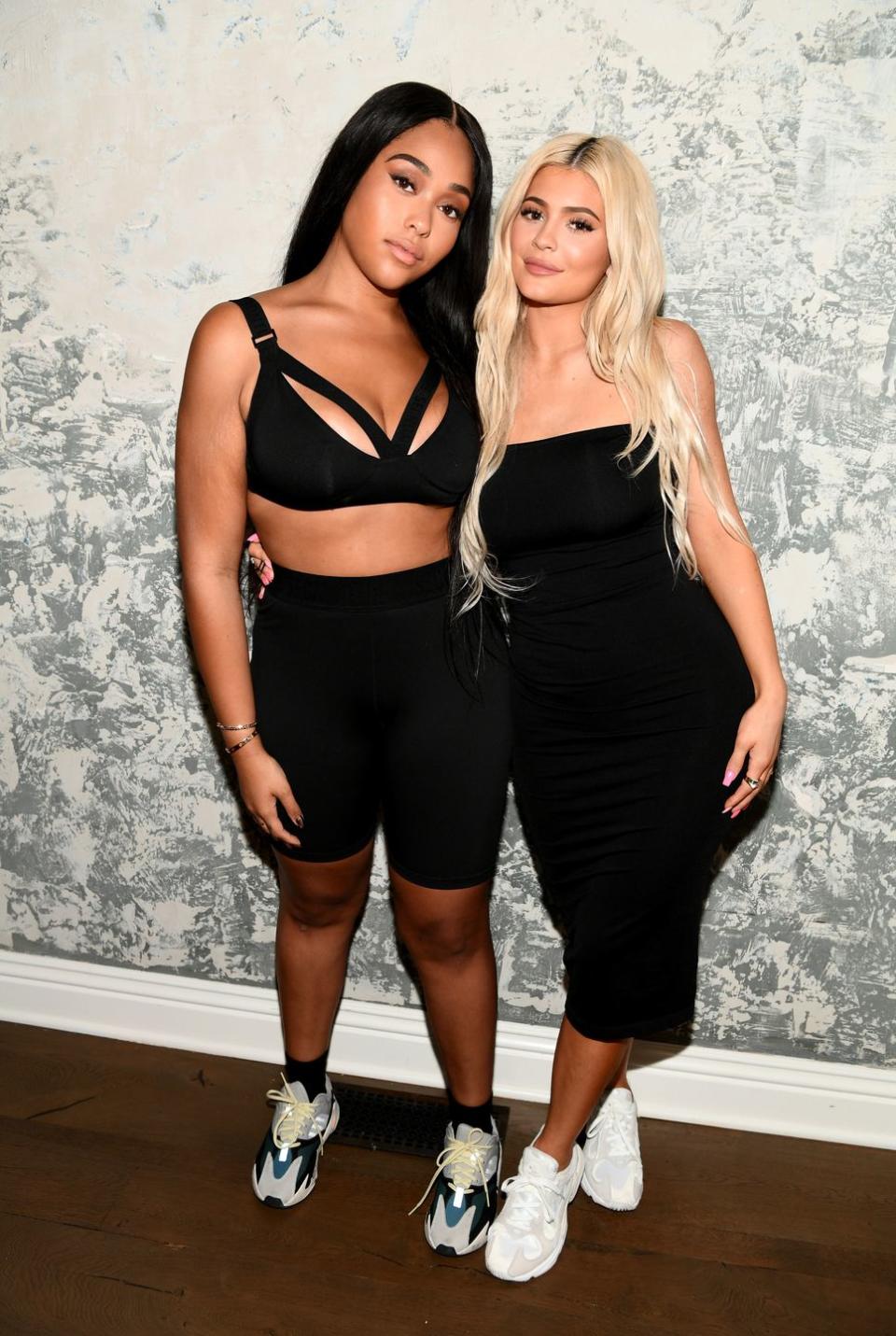 west hollywood, ca august 29 jordyn woods l and kylie jenner attend the launch event of the activewear label secndnture by jordyn woods at a private residence on august 29, 2018 in west hollywood, california secndnture by jordyn woods will be available august 30th on secndnturecom photo by emma mcintyregetty images for secndnture