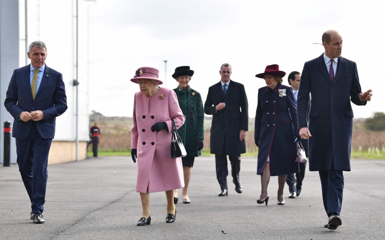 The Queen has been joined by the Duke of Cambridge at Porton Down - BEN STANSALL/POOL/AFP via Getty Images