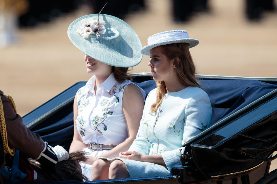 Princess Eugenie of York and Princess Beatrice of York. (Photo: Jack Taylor via Getty Images)