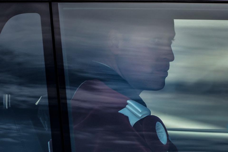 Prince of Wales leaves Westminster abbey after rehearsals in London