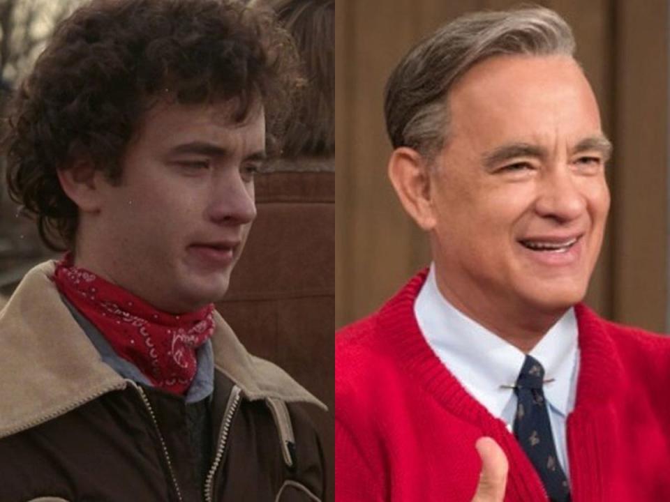 tom hanks then and now