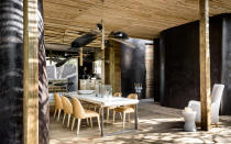 <p>A dining area in one of the villas.</p>