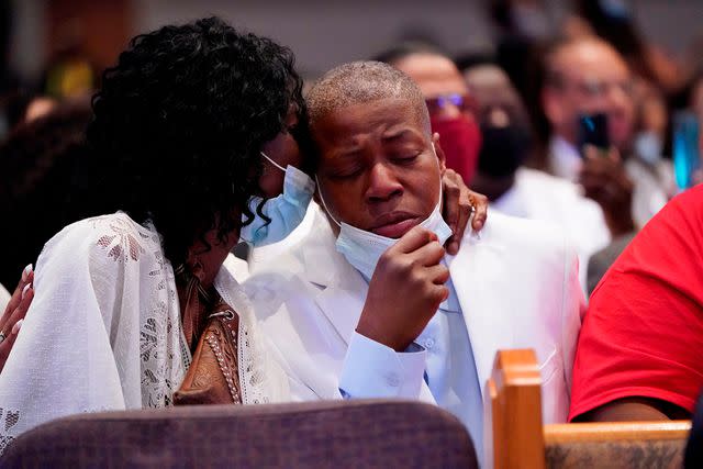 DAVID J. PHILLIP/POOL/AFP via Getty Zsa Zsa Floyd, left, and LaTonya Floyd.