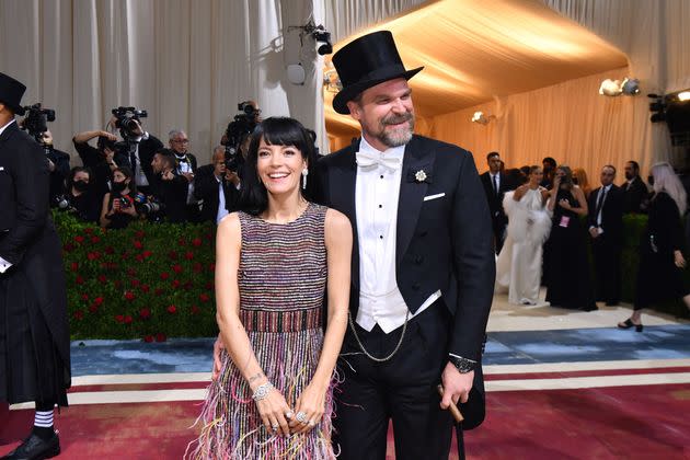 Lily Allen and David Harbour at the Met Gala earlier this year (Photo: ANGELA WEISS via Getty Images)