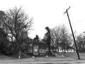 <p>The collapsed remains of Bryant’s Grocery, where 14-year-old Emmett Till was accused of flirting with a white woman in 1955. His subsequent kidnapping and murder helped stir the civil rights movement (Photo: Holly Bailey/Yahoo News) </p>