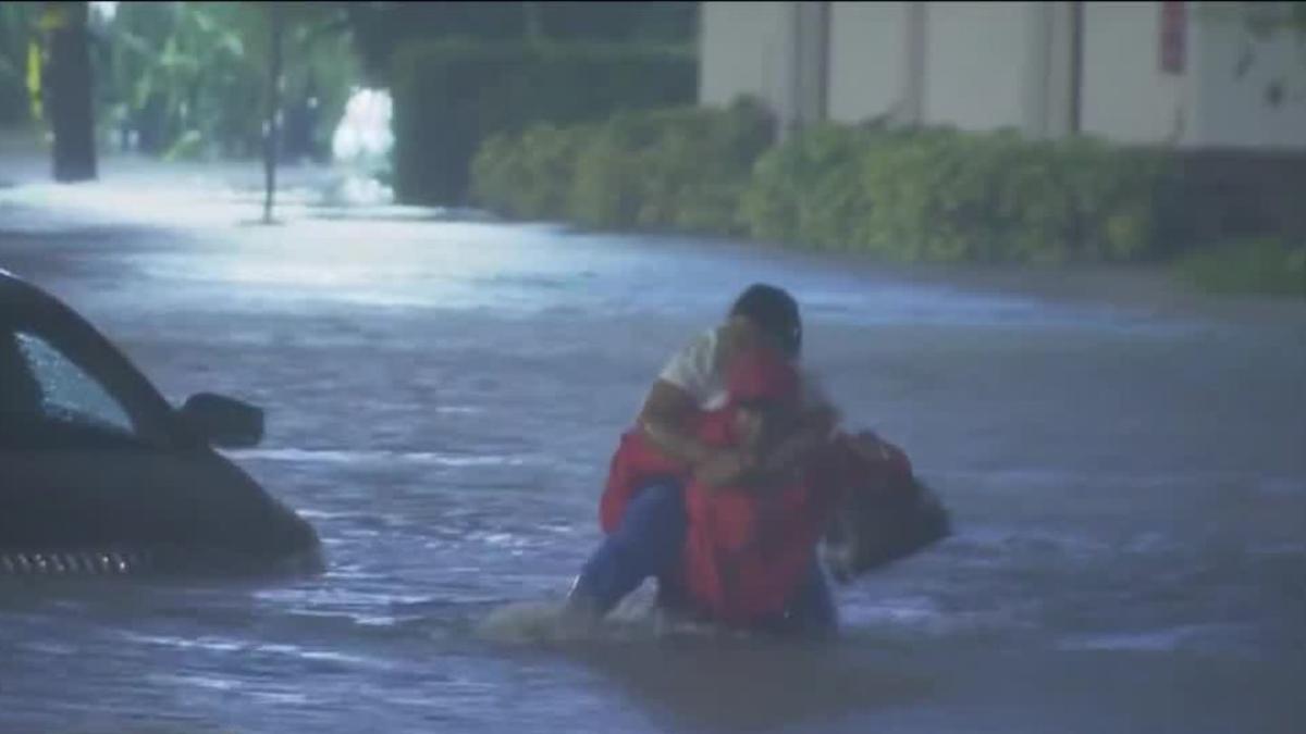 Orlando News Reporter Rescues Nurse From Floodwaters Video 4235