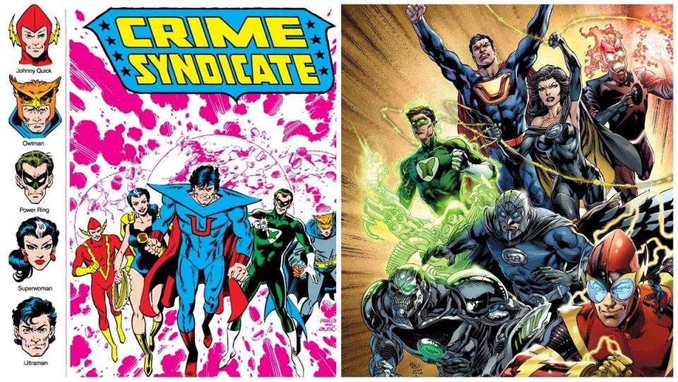 The evil Justice League of Earth-3, the Crime Syndicate.