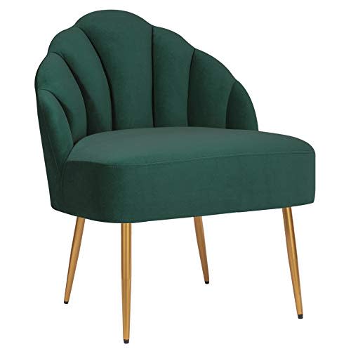 Rivet Sheena Glam Tufted Velvet Shell Chair (Amazon / Amazon)