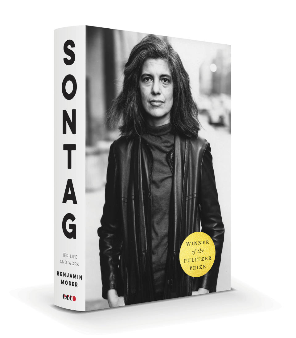 This cover image released by Ecco shows "Sontag: Her Life and Work" by Benjamin Moser, winner of the Pulitzer Prize for Biography. (Ecco via AP)