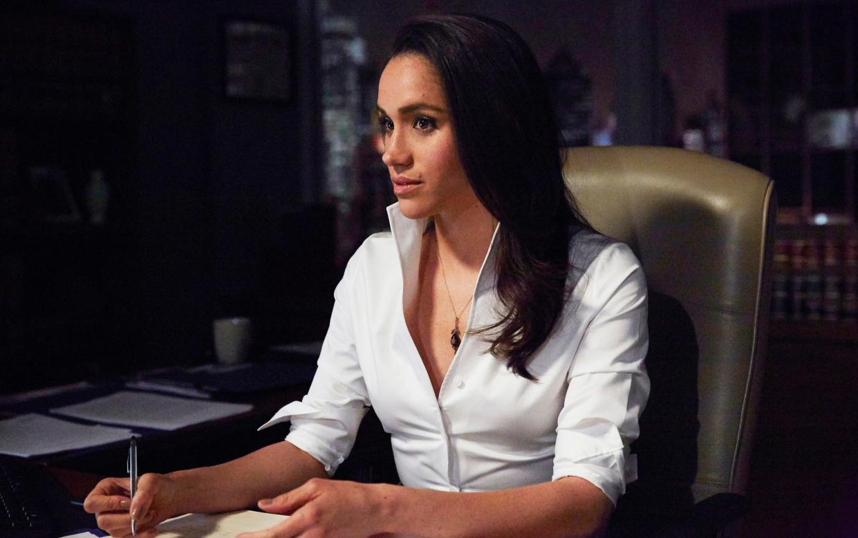 Meghan Markle as Rachel Zane in series five of Suits