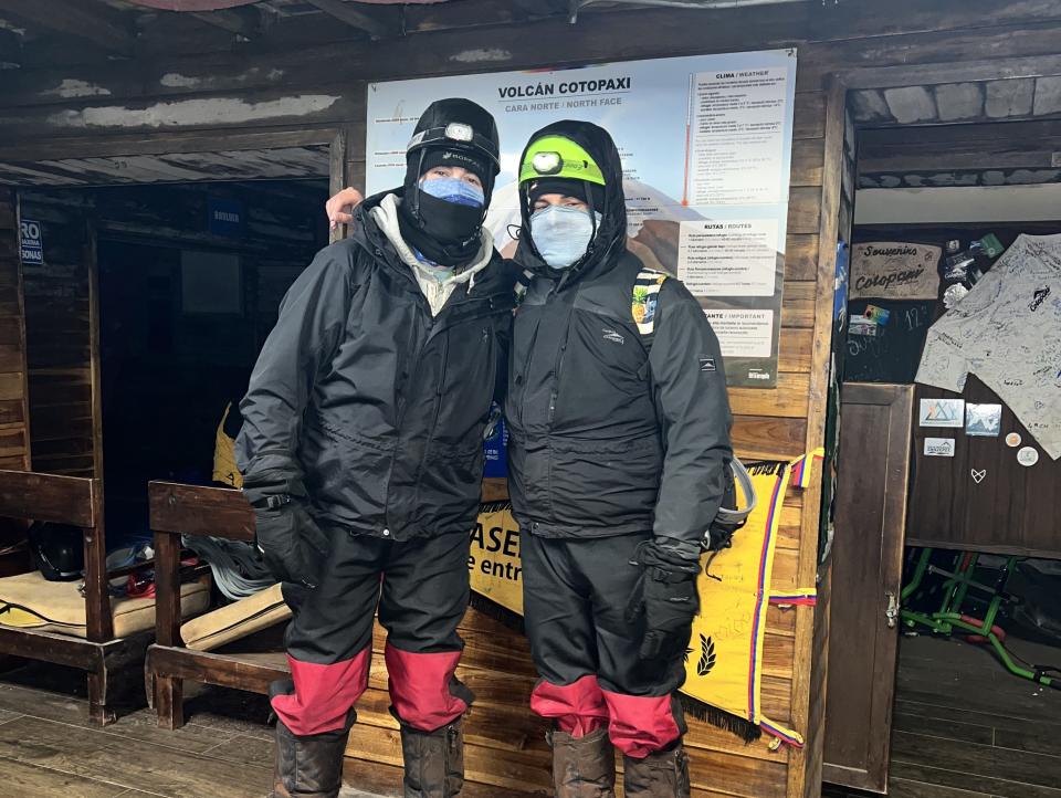 Attempting to summit Cotopaxi Volcano at 2AM.