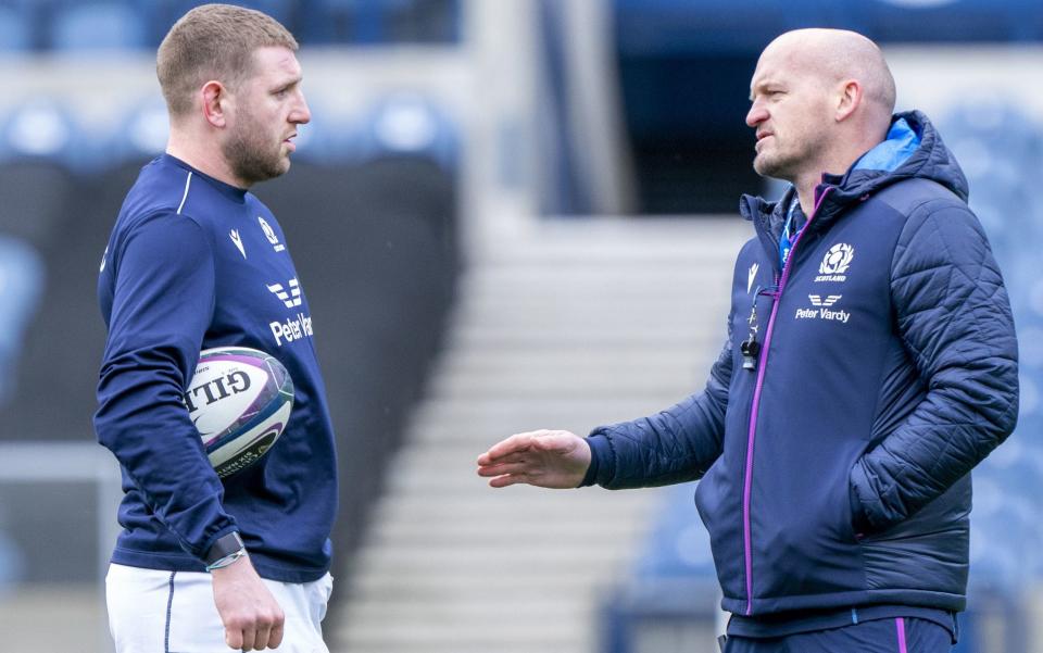 Finn Russell (left) and Gregor Townsend - Gregor Townsend: I still love the Six Nations but know this could be my last - PA/Jane Barlow