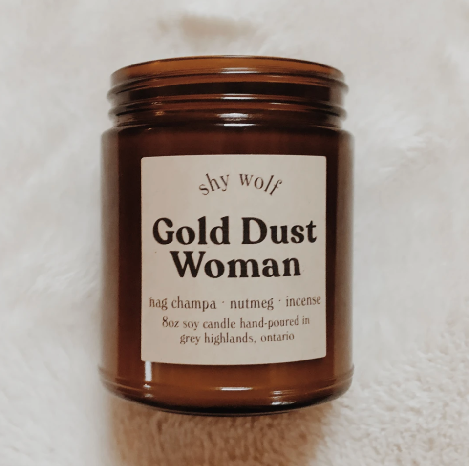 Shy Wolf Gold Dust Woman Candle (Photo via Shy Wolf)