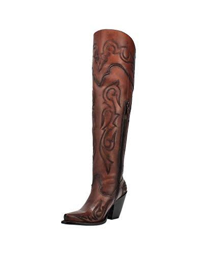 14) Dan Post Knee High Cowboy Boots