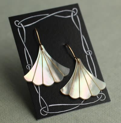 Art deco-style other of pearl earrings