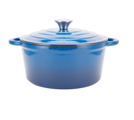 Kmart blue cast iron pot