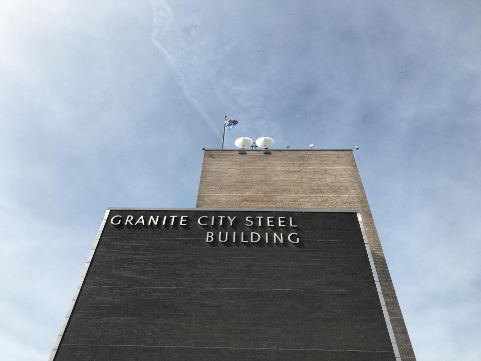 The headquarters of Granite City Steel in Granite City, Ill. (Photo: Holly Bailey/Yahoo News)