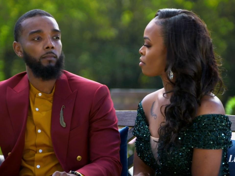 Airris Williams and Jasmine Secrest on season 16 of "Married at First Sight."