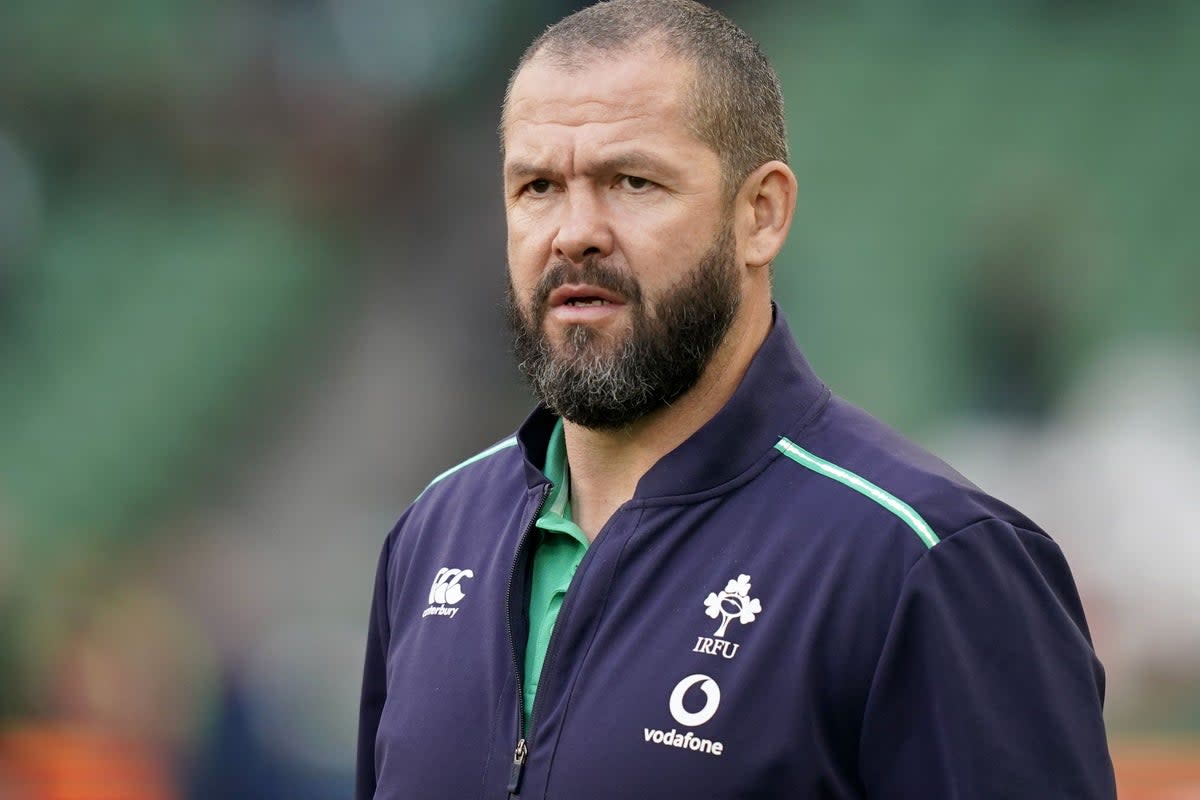 Ireland head coach Andy Farrell (Niall Carson/PA) (PA Wire)