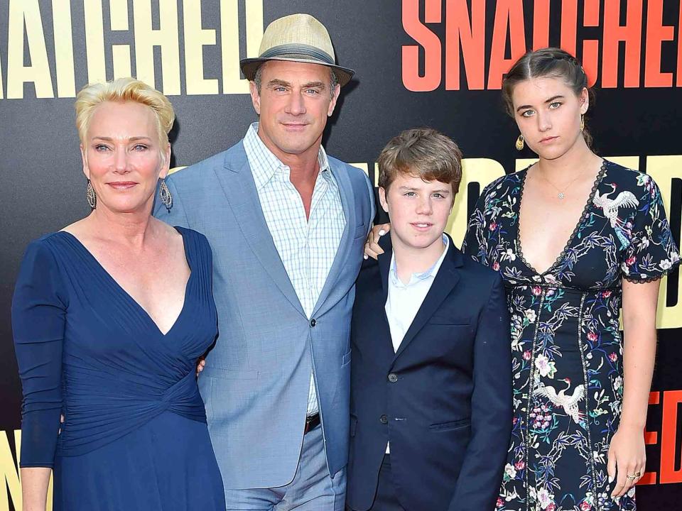 David Crotty/Patrick McMullan/Getty Christopher Meloni with his wife Sherman Williams and his kids Dante and Sophia Meloni at the Premiere Of 20th Century Fox