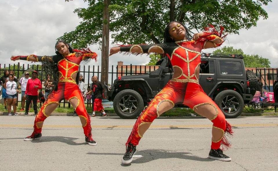 The Kansas City Dynamites performed at the 13th annual JuneteenthKC Cultural Parade in the 18th and Vine District.