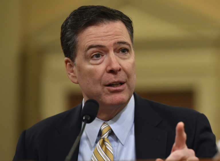 President Donald Trump sacked FBI chief James Comey (pictured)