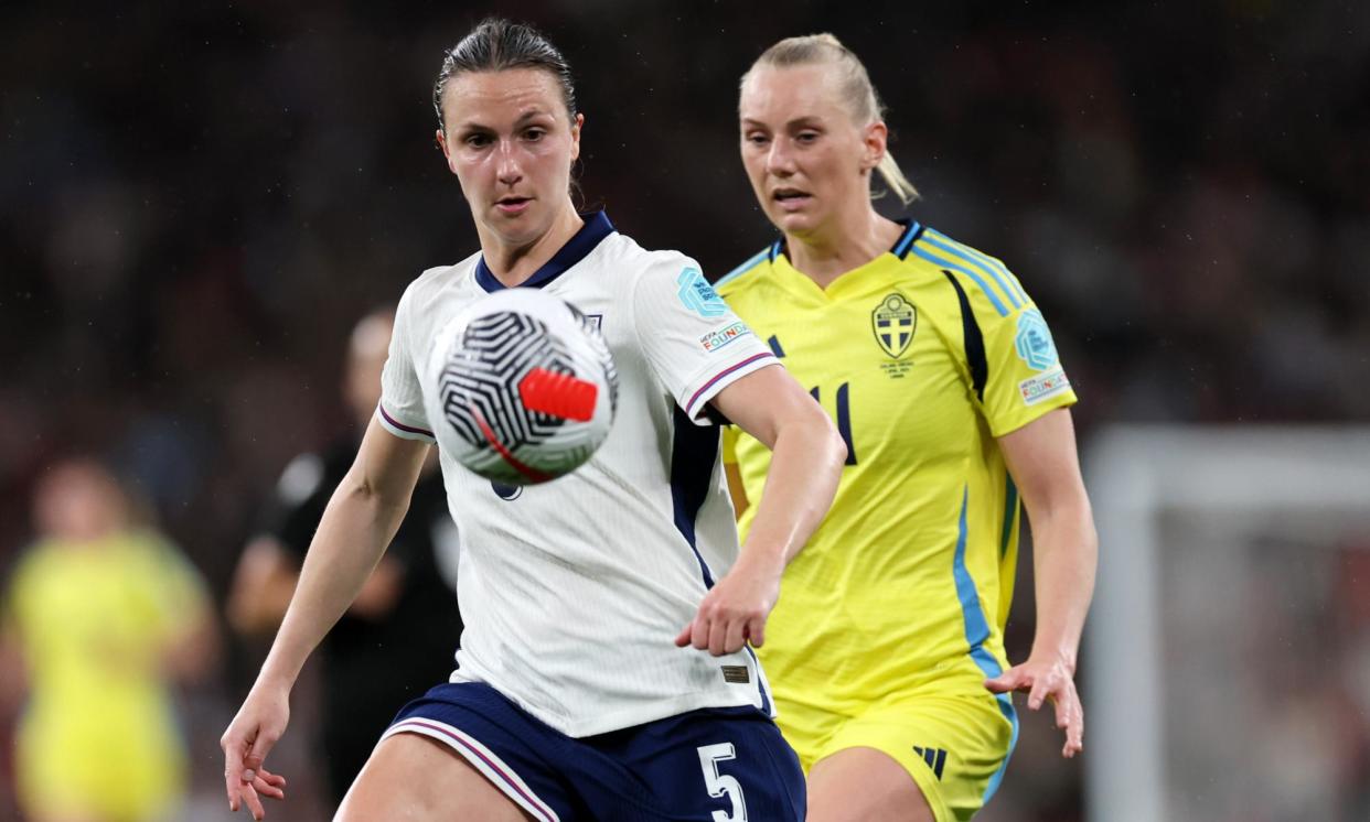 <span>Lotte Wubben-Moy made her first competitive start for England since 2021 in the 1-1 draw against Sweden.</span><span>Photograph: Catherine Ivill/AMA/Getty Images</span>
