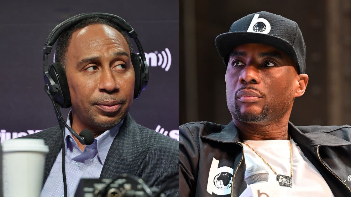 <span class="copyright">(Left to right) Radio personalities Stephen A. Smith and Charlamagne Tha God. (Photo credit: Getty Images)</span>