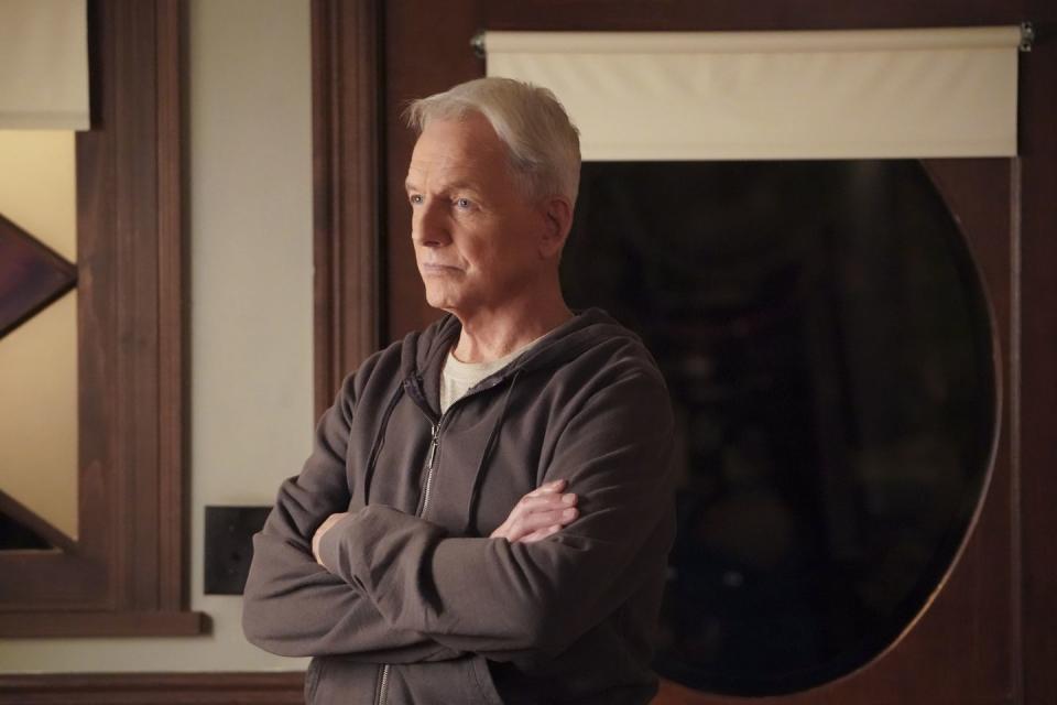 mark harmon as leroy jethro gibbs in ncis