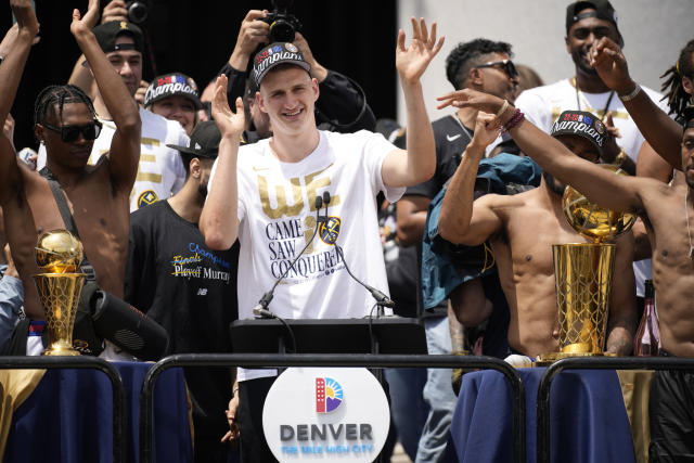 Nuggets celebrate their 1st NBA title with parade through the streets of  downtown Denver – KGET 17