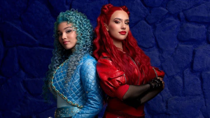 Malia Baker and Kylie Cantrall in The Descendants: The Rise of Red.