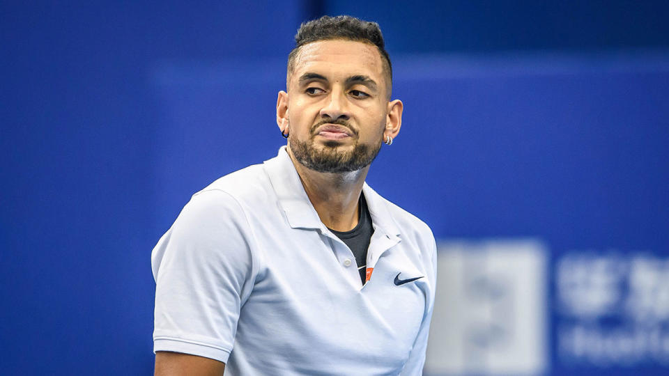 A shoulder injury will see Nick Kyrgios take a break from tennis.