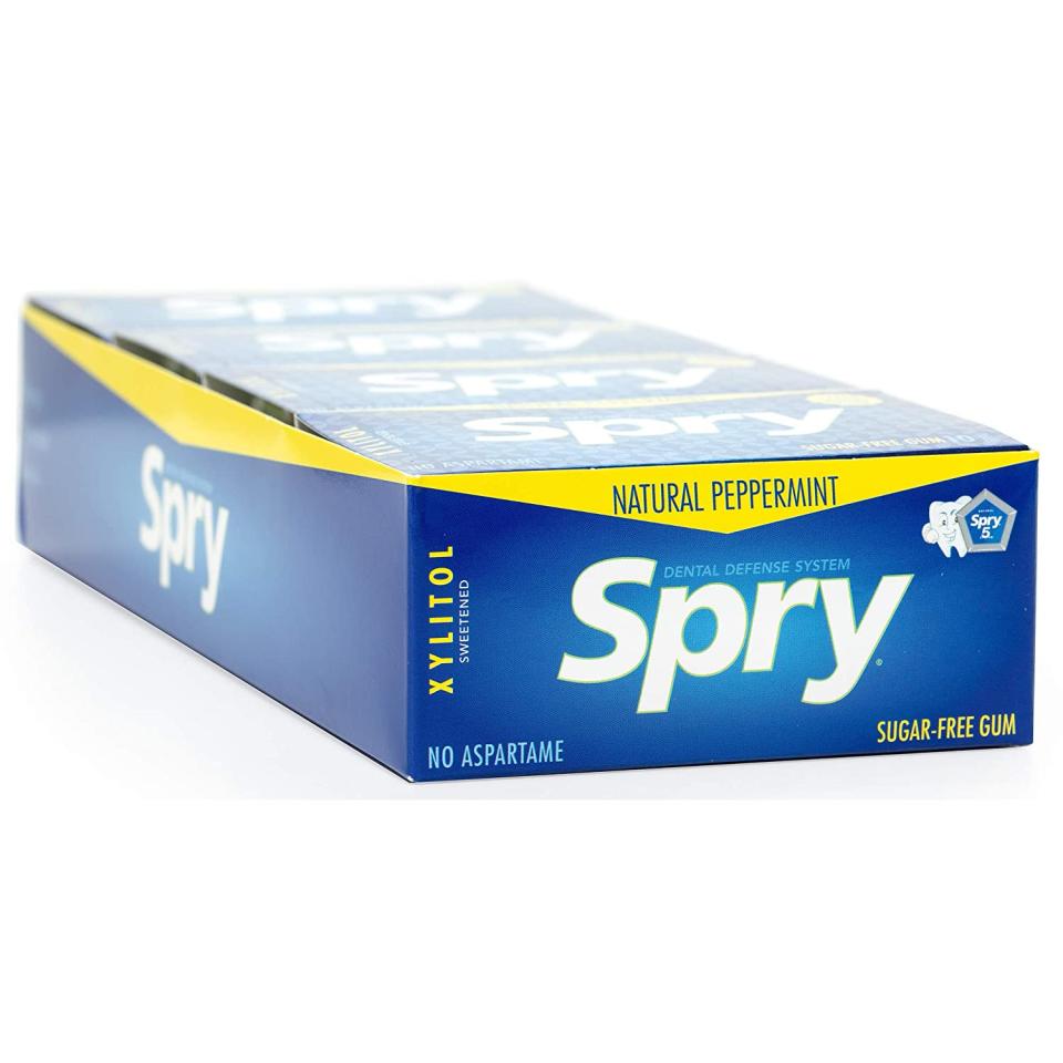 Natural SPRY gum with xylitol