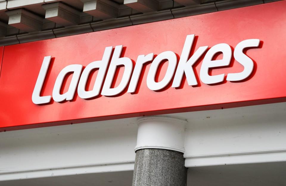 Ladbrokes and Coral owner Entain has posted a 17% hike in half-year earnings, but cautioned it was ‘not immune’ to the cutback in consumer spending (Mike Egerton/PA) (PA Wire)