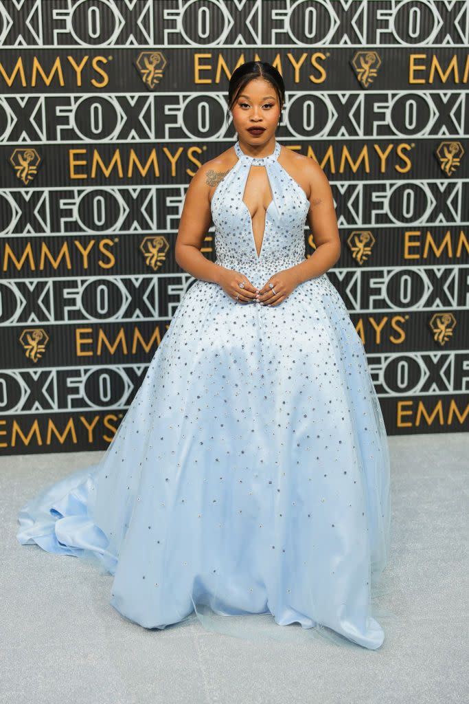 dominique fishback at 75th primetime emmy awards