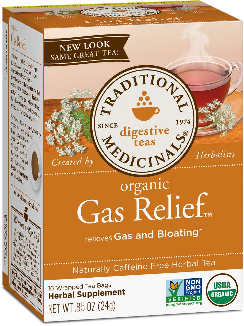 how to get rid of bloating traditional medicinals tea