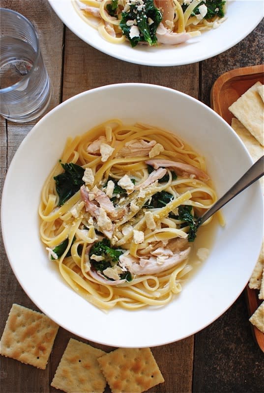 Easiest Ever Chicken Noodle Soup with Kale