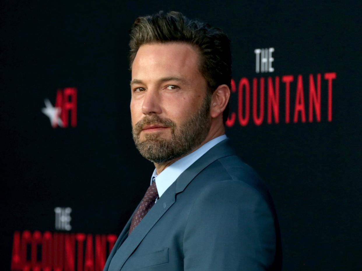 Ben Affleck attends the premiere of Warner Bros Pictures' "The Accountant" at TCL Chinese Theatre on October 10, 2016 in Hollywood, California