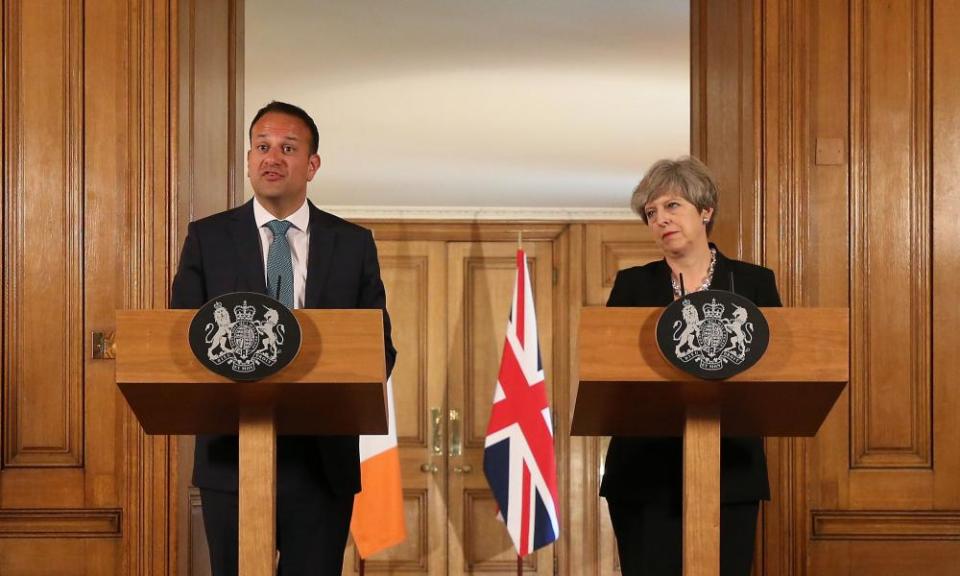 Ireland’s taoiseach, Leo Varadkar, and the UL prime minister, Theresa May.