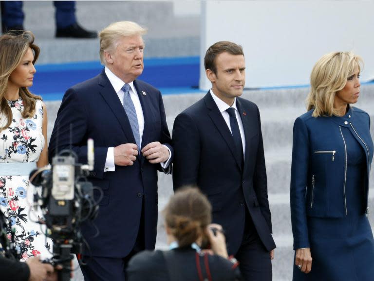 Reebok responds to Trump's comments to Brigitte Macron with chart showing when they would be 'appropriate'