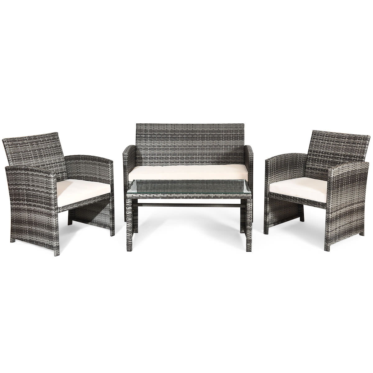 <p><a href="https://go.redirectingat.com?id=74968X1596630&url=https%3A%2F%2Fwww.walmart.com%2Fip%2FCostway-4PCS-Patio-Rattan-Furniture-Set-Conversation-Glass-Table-Top-Cushioned-Sofa-White%2F506532925&sref=https%3A%2F%2Fwww.goodhousekeeping.com%2Flife%2Fmoney%2Fg44077425%2Fgh-best-walmart-deals-sales-june-2023%2F" rel="nofollow noopener" target="_blank" data-ylk="slk:Shop Now;elm:context_link;itc:0;sec:content-canvas" class="link rapid-noclick-resp">Shop Now</a></p><p>Four-Piece Patio Furniture Set</p><p>$205.99</p><p>walmart.com</p>