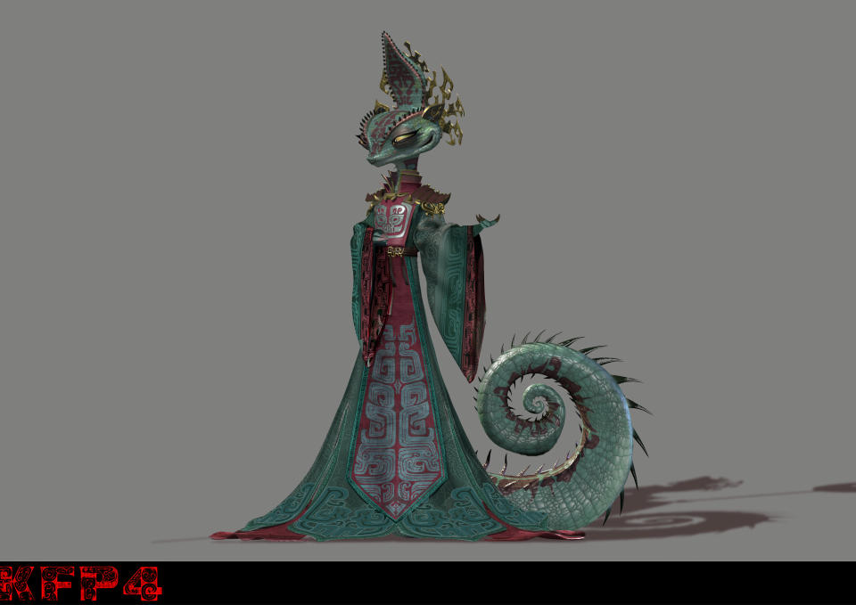 'Kung Fu Panda 4,' The Chameleon concept art