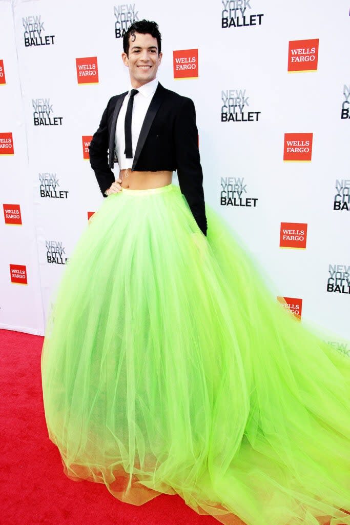 New York Ballet Corps de Ballet dancer Gilbert Bolden III attends the New York Ballet 2022 Fall Fashion Gala at David H. Koch Theater at Lincoln Center. (Photo by Dimitrios Kambouris/Getty Images)