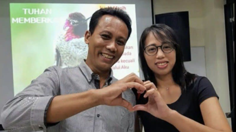 <p>來自印尼的移工情侶 Yoyon 與 Ami 將於台中綠川河畔舉行傳統印尼爪哇婚禮，並放映兩人相識相戀的微電影作為「中台灣印尼之聲自媒體平台」開辦的處女作。（圖／台中市國際關懷印尼協會）</p>
