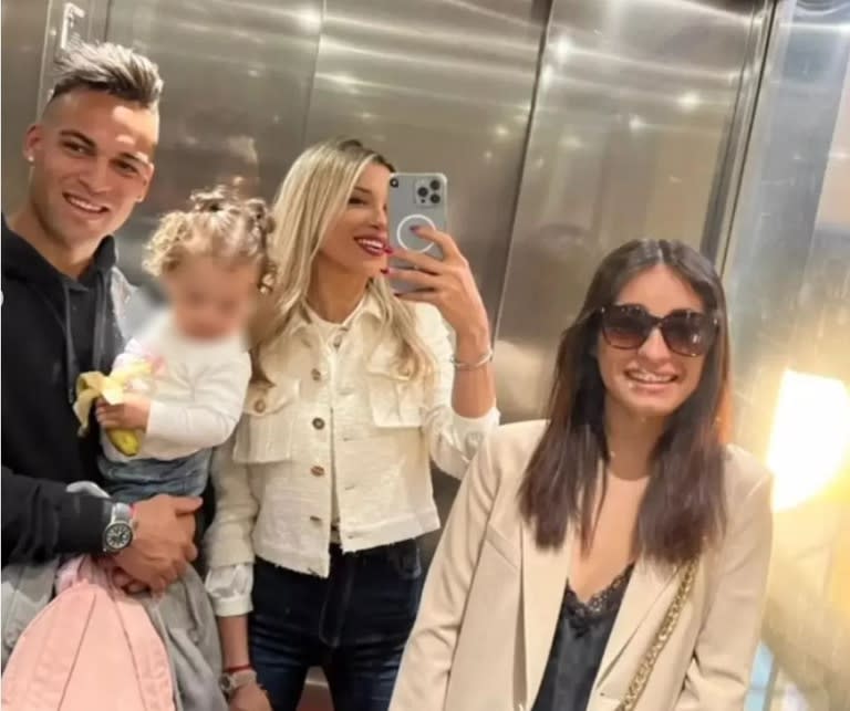 La foto de la familia de Lautaro Martínez con Milagros