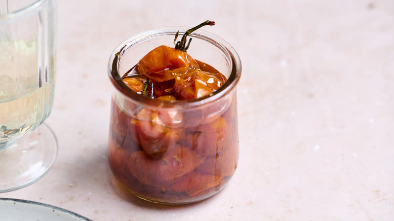 tomatoes in a jar